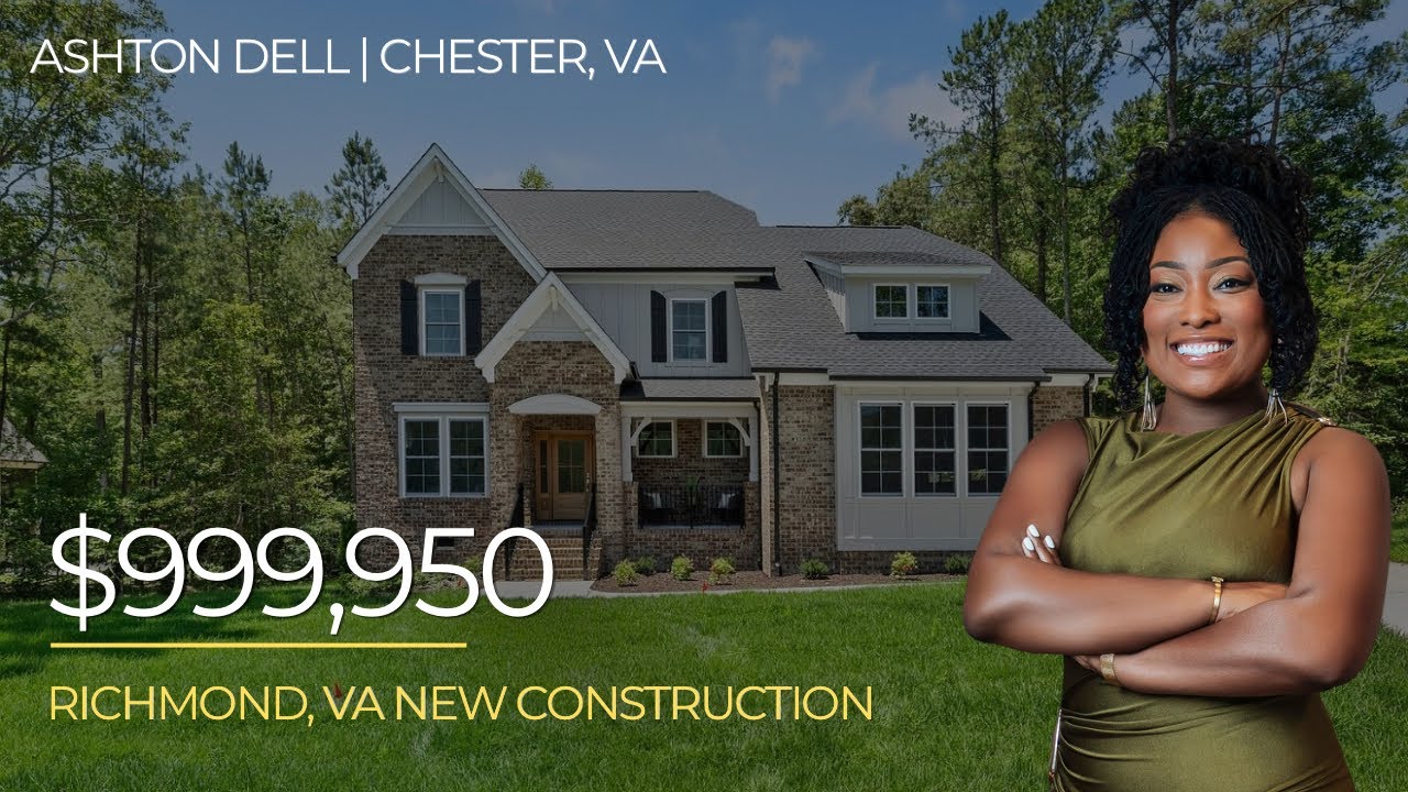 Richmond, VA&nbsp;New Homes&nbsp;|$999,950 New Construction Home Tour Richmond, VA | Ashton Dell, Chester, VA