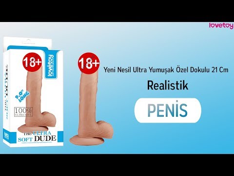 Yeni Nesil Ultra Yumuşak Özel Dokulu 21 Cm Realistik Penis-1086