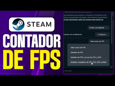 Cómo usar el monitor de rendimiento en el juego de Steam para mostrar FPS reales con la generación