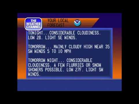 WeatherStar 3000 "A" Flavor, but with 4000 background.