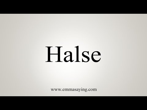 How To Say Halse