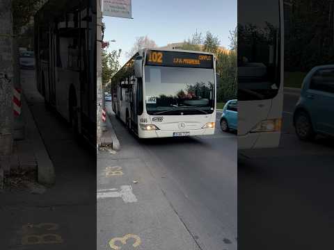 Autobuzul MBC E4 #4846 părăsind stația “Bd. Nicolae Grigorescu” pe Linia 102
