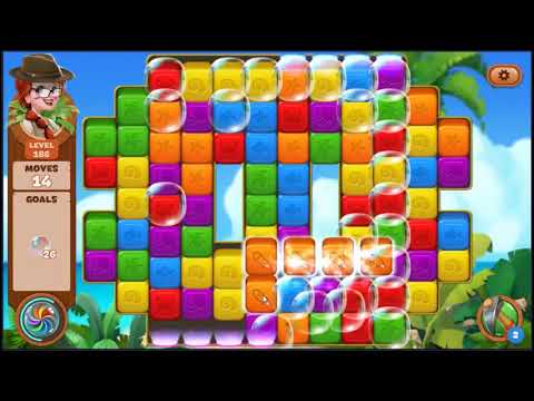 Lost Island Blast Adventure Level 186 - NO BOOSTERS 🏝️ | SKILLGAMING ✔️