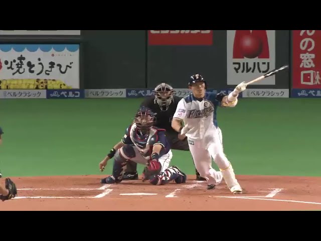 【1回裏】ファイターズ・大野 勝ち越し2点タイムリー2ベース!! 2016/6/2 F-S
