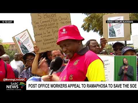 Post Office workers appeal to Ramaphosa to save the SOE