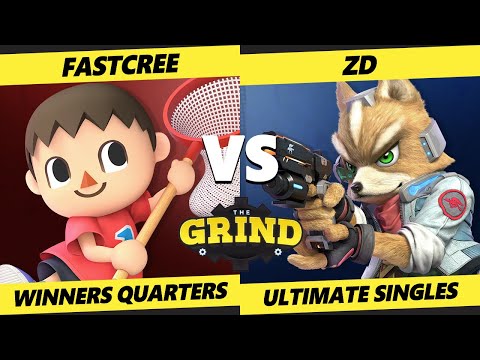 The Grind 184 Winners Quarters - ZD (Fox) Vs. fastcree (Villager) Smash Ultimate - SSBU