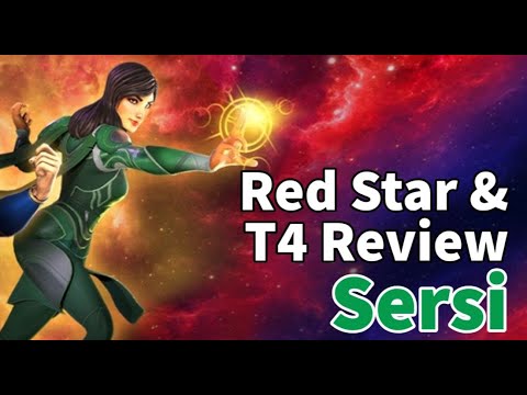 Sersi! Celestial Eternals Team! Red Star Orbs and T4 Review! Marvel Strike Force - Free to Play