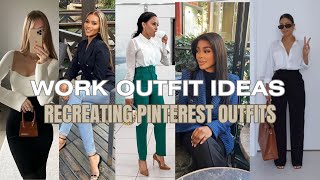 WORK OUTFITS 2023 | PINTEREST INSPIRED OUTFIT