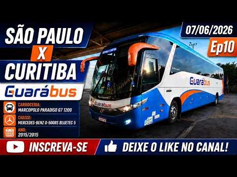 São Paulo x Curitiba - Ônibus GuaráBus - Ep10 - Mercedes-Benz Marcopolo Paradiso G7 1200