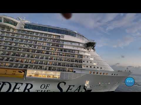 Thumbnail for Wonder of the Seas Seen from MSC Magnifica Balcony | Cruise Ship Encounter