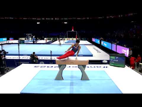 HONG Asher (USA)_2023 Artistic Worlds, Antwerp (BEL)_Qualifications_Pommel Horse