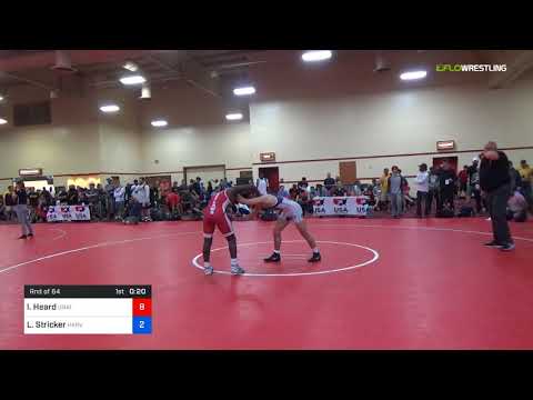 2018 Marine Corps US Open/UWW Junior Freestyle 61 Rnd Of 64 - Imran Heard (Unat) Vs. Lukus Stricke