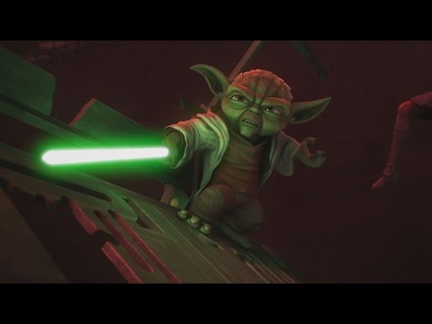 Star Wars: The Clone Wars - Yoda & Anakin vs. Dooku & Sidious [1080p]