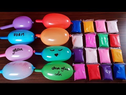 Making Slime with Funny Balloons and clay