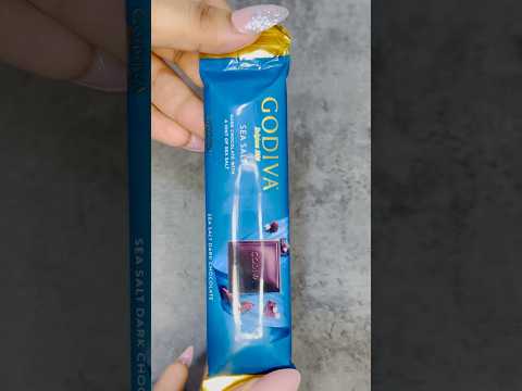 Asmr Unboxing Godiva Belgium Dark Chocolate With Sea Salt #asmr #satisfying #shorts #short #godiva