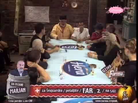 Farma Srbija 3 / 17.09 Zamerke na Paroškog - Sastanak