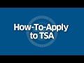 Hiring Resources: How-To-Apply to TSA