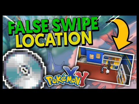 HOW TO GET TM54 FALSE SWIPE ON POKEMON X AND Y