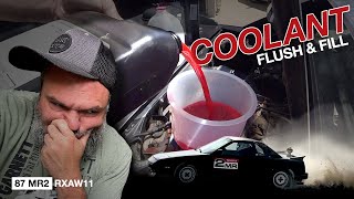 Toyota MR2 (AW11) Coolant Flush and Thermostat Replacement