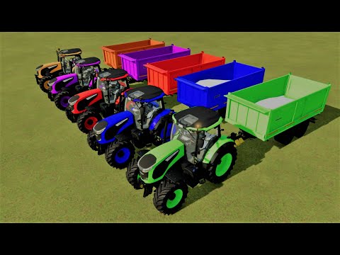 MAKE AND TRANSPORT LIME WITH JCB TRACTORS - Farming Simulator 22