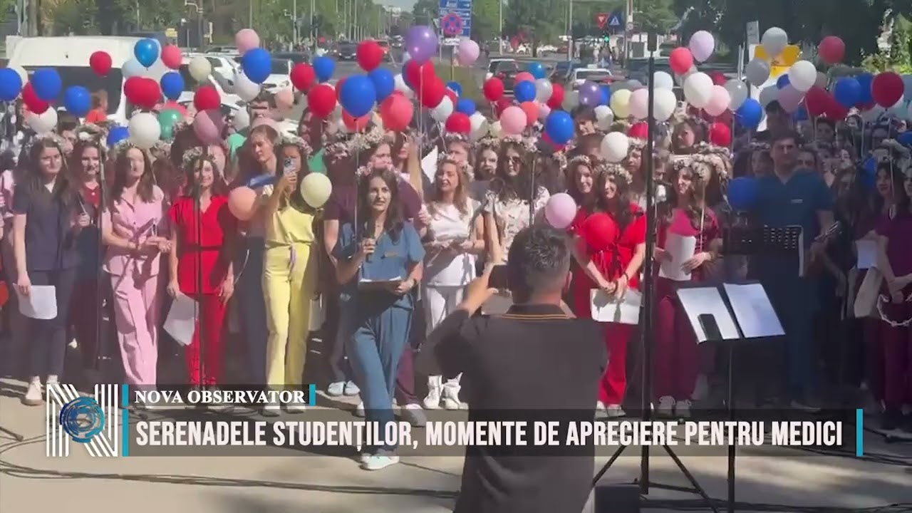 Serenadele studenților, momente de apreciere pentru medici
