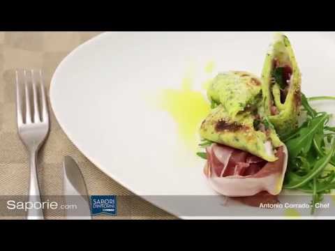 Saporie.com - Crespelle al Prosciutto di Parma, stracchino e rucola