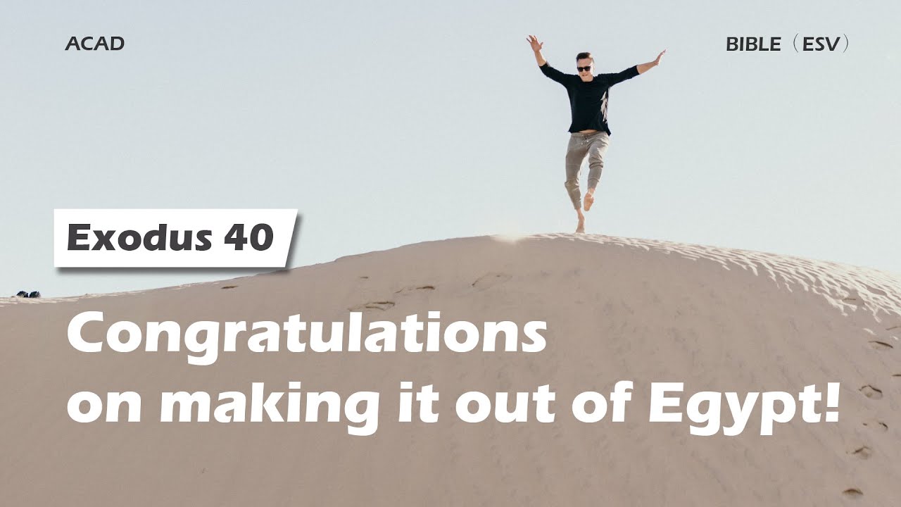 【Exodus 40】Congratulations on making it out of Egypt!｜ACAD Bible Reading