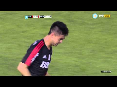 Gol de Pity Martínez. River 1 - Huracán 0 | Primera División 2015 - Fecha 22