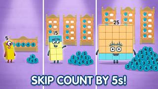 Looking for Numberblocks Skip Counting by 5 Numberblocks Number Pattern