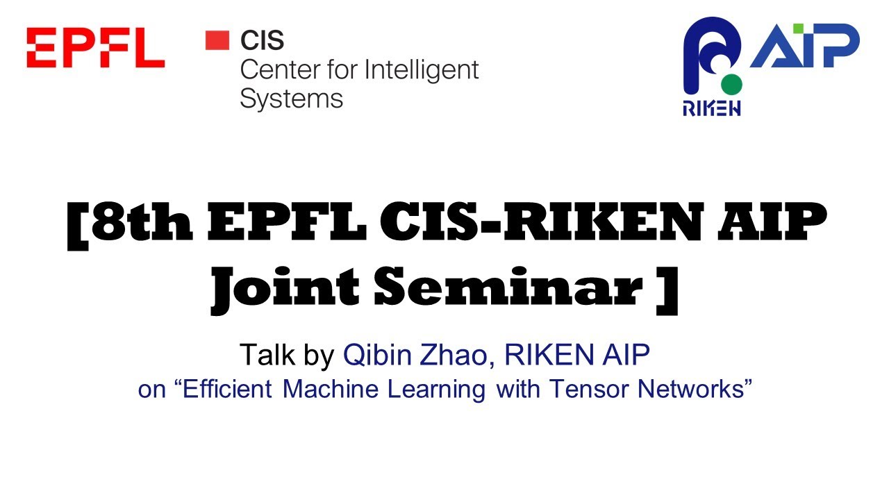 EPFL CIS-RIKEN AIP Joint Seminar #8 20220216 thumbnails