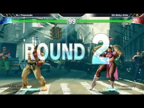 WNF 2016 1.1 Premiere - DL | Fourwude (Ryu) vs EG Ricky Ortiz (Chun Li)