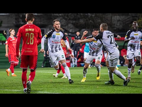 2022-11-04 Sandecja Nowy Sącz - Zagłębie Sosnowiec 4-1 (1-1), skrót meczu