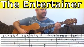 Tutorial: The Entertainer (Complete) - w/ TAB (Fingerstyle Guitar Lesson)