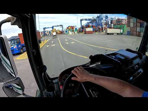 Gdańsk DCT rozładunek w porcie || W Trasie #133  Życie Kierowcy Na Kontenerach