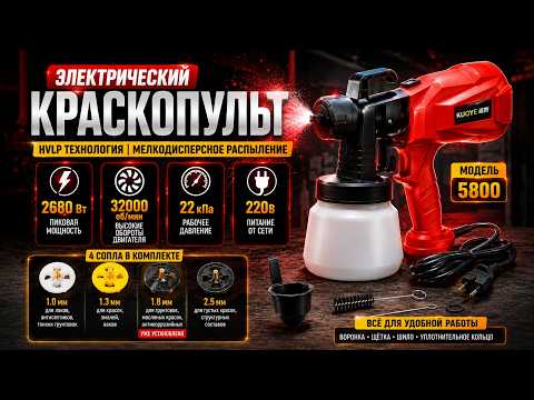 фото краскопульт электрический 2680 вт 220в 0