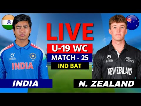 🔴 INDIA U19 vs NEW ZEALAND U19, U19 World Cup 2026, Live Cricket Score & Commentary | IND BATTING