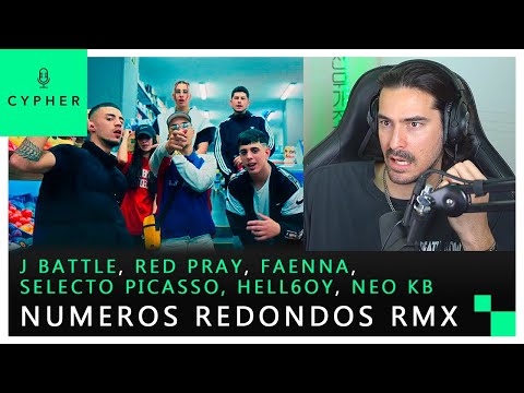 REACCIÓN a NÚMEROS REDONDOS RMX - j Battle, Red Pray, Faenna, Selecto Picasso, Hell6oy & Neo KB
