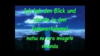 Naruto Shippuuden Opening 9 - Lovers 7!! ~ Karaoke + Lyrics + Ger Sub