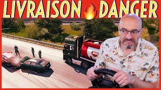 Bloqué sur l’autoroute avec une citerne d’essence (Livraison dangereuse épisode 2) 😲🚚