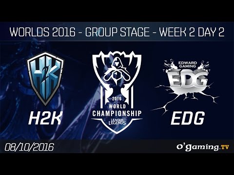 H2K vs EDG - World Championship 2016 - Group Stage Week 2 Day 2