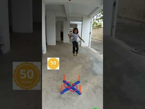 8078 13 PC RING TOSS GAME WIDELY USED BY CHILDREN AND KIDS FOR PLAYING AND ENJOYING PURPOSES