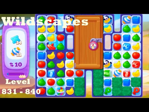 Wildscapes Level 831 - 840 HD Walkthrough | Gameplay | 3 - match game | ios | android | pc | app