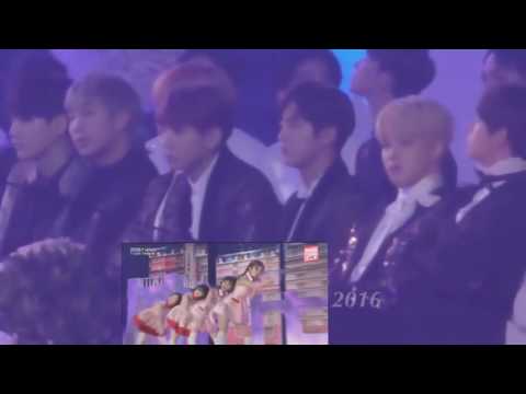 BTS Reaction To Red Velvet  Russian Roulette  @MMA 2016