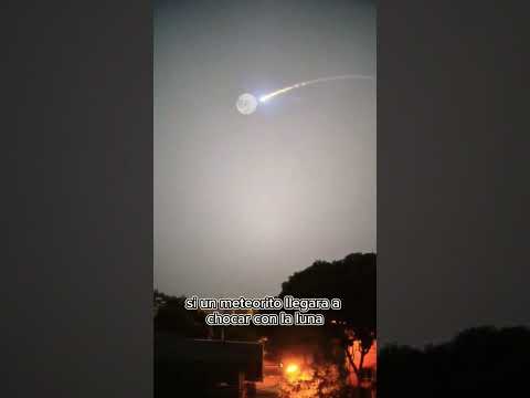 This is what would happen if a meteorite collided with the moon #funfacts #meteorite #moon