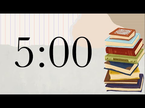 5 Minute Reading Timer (Piano Tones at End)