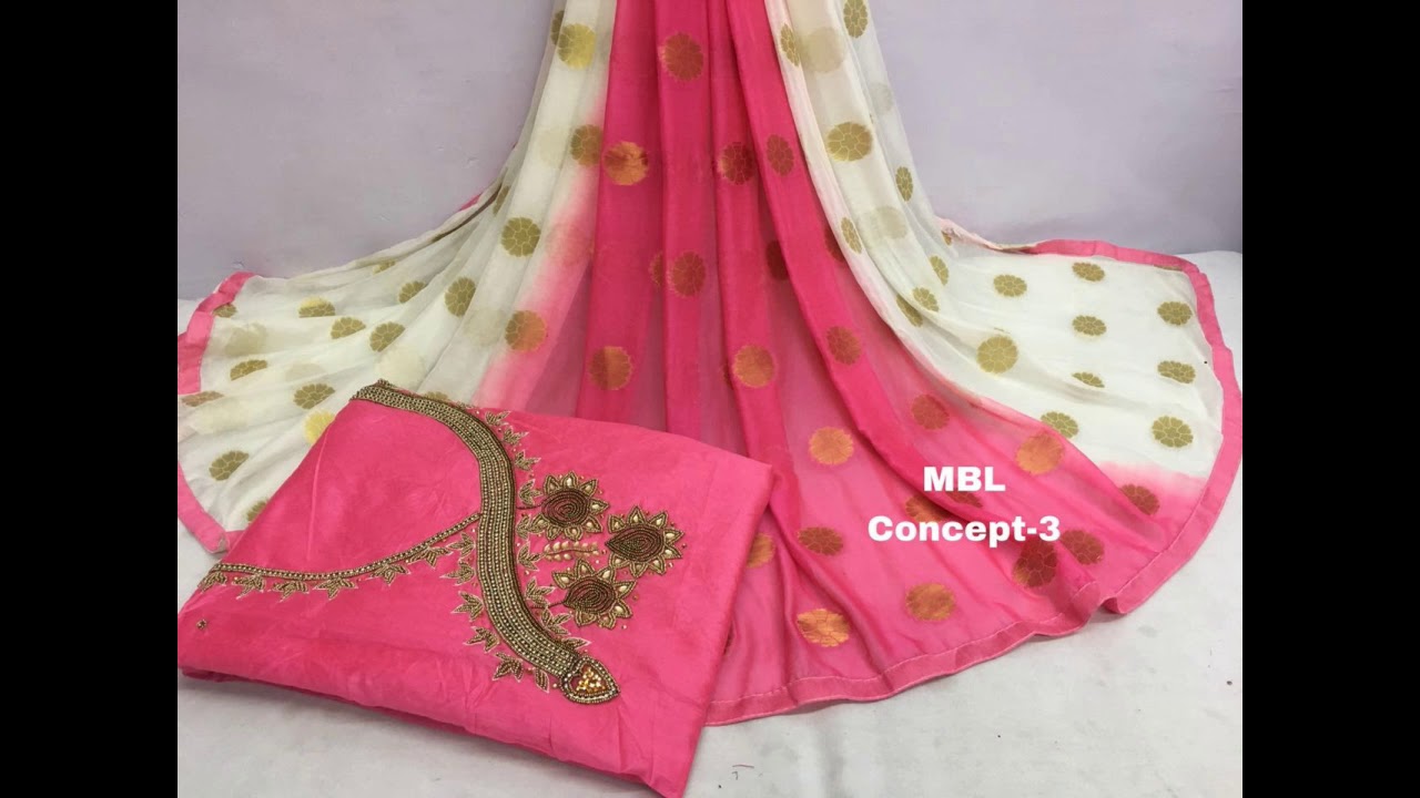 Chanderi cotton silk suits/dress materials/ salwars/chudi materials@ElegantFashionWear.Com