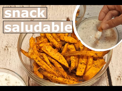 🌟Boniato en Air fryer 🍏Salsa baja en calorías