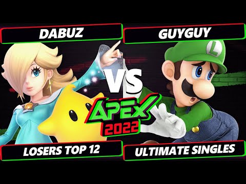Apex 2022 - Dabuz (Rosalina) Vs. GuyGuy (Luigi) - SSBU Ultimate Tournament
