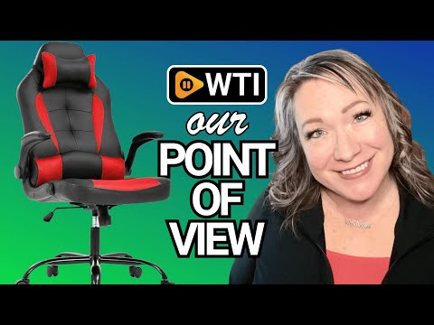 PC Gaming Chair Ergonomic Office Chair Desk Chair with Lumbar Suport Flip Up Arms Headrest Adjustable PU Leather Executive High Back Computer Chair for Women Men Adults - WTI product video review