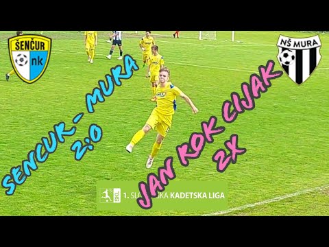 U17 SENCUR - MURA 2-0, Jan Rok Cijak (15 years) 2X, GOALS 1.SKL U17 2024  #footballhighlights